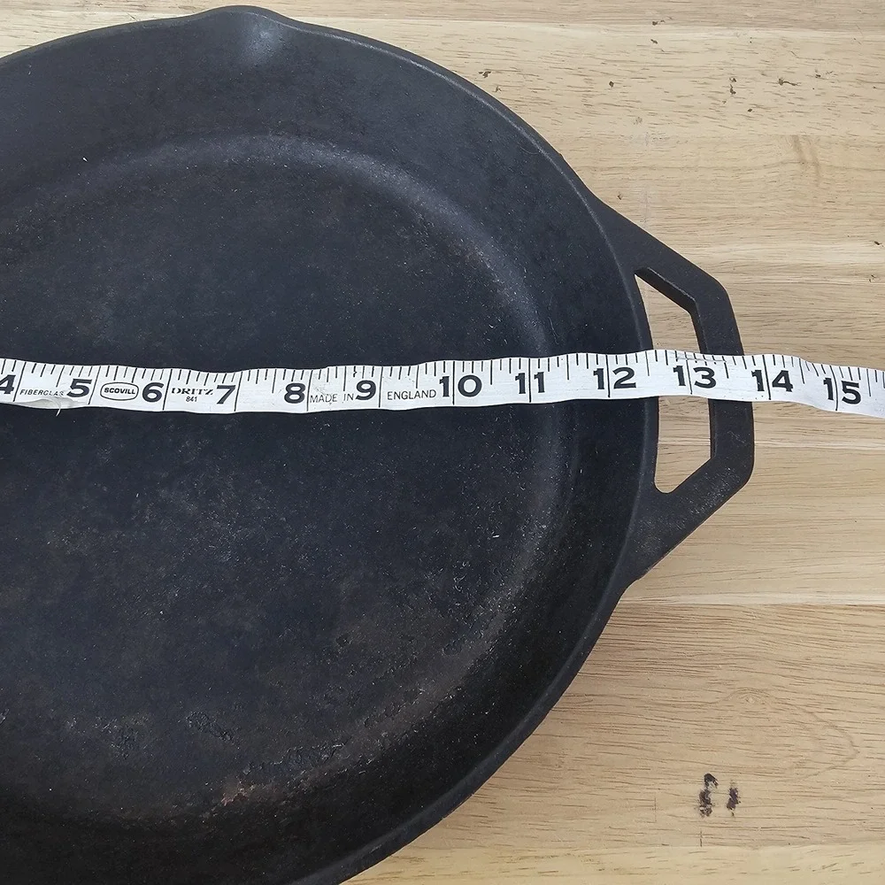 Lodge Skillet‎ 3-Notch Black Cooking Cast Iron Pan Heavy